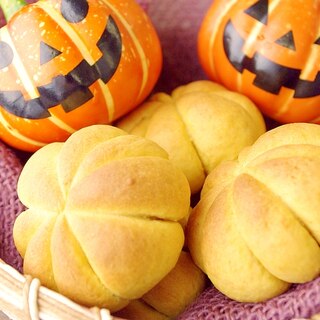 かぼちゃパウダーで簡単かぼちゃパン
